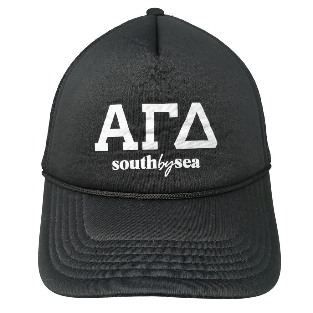 Alpha Gamma Delta South By Sea Snapback Rope Hat Black One Size Outdoor